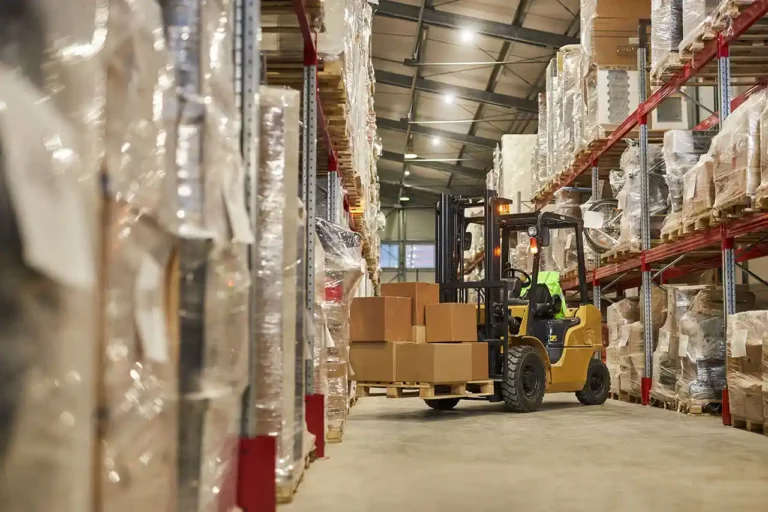 Modern warehouse facility for secure textile and apparel storage